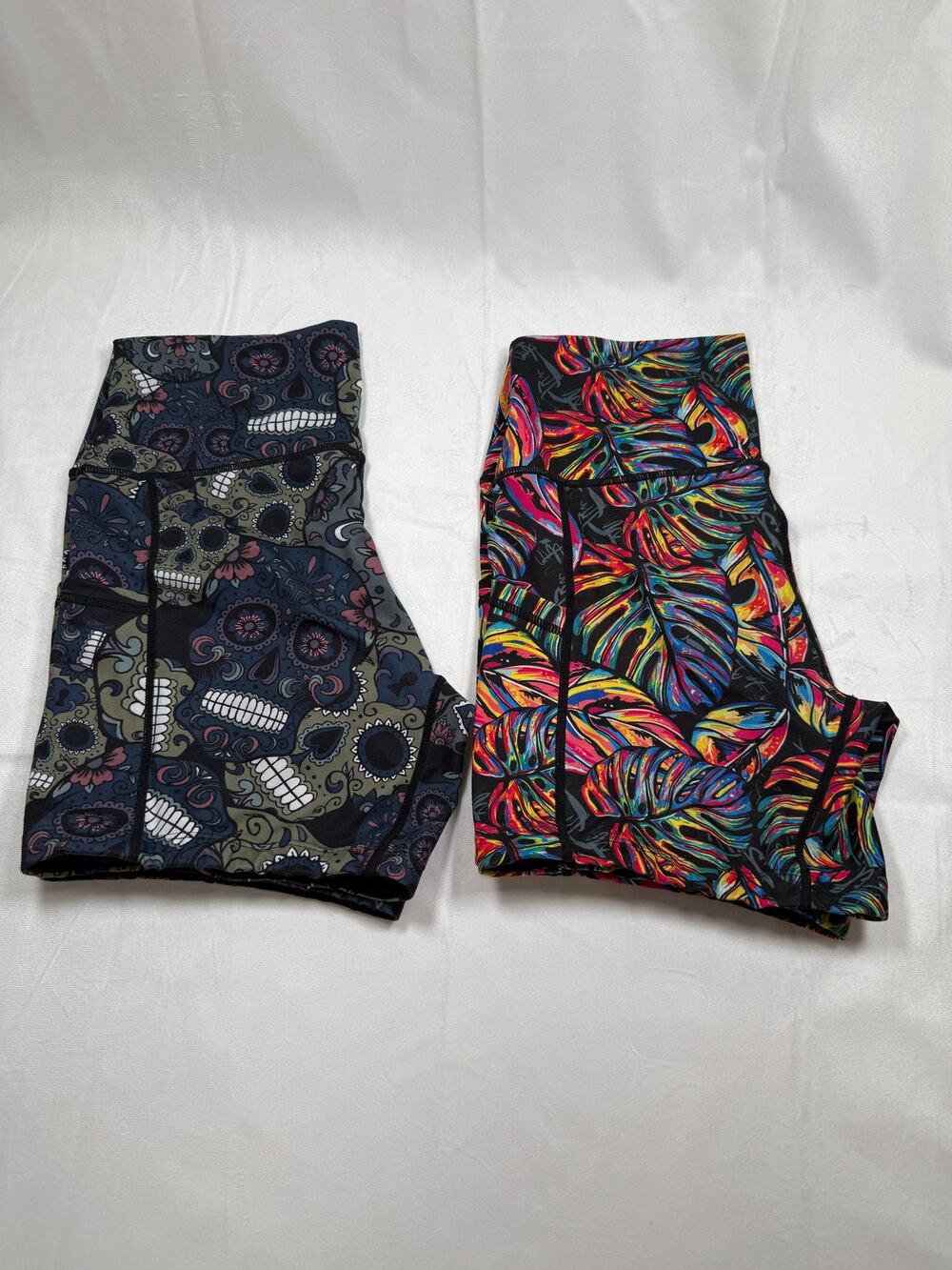 Lot 2 Constantly Varied Gear CVG Shorts Small Sugar Skulls & Tropic